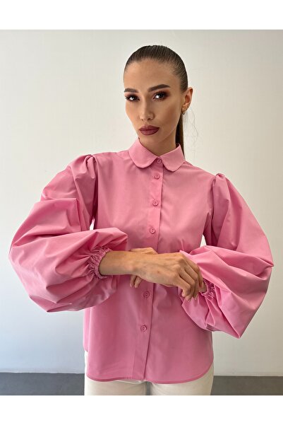 ossons Kolları Lastikli Balon Kol Gömlek