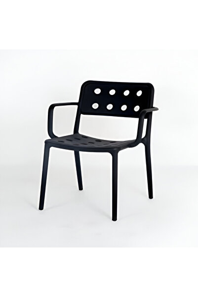 rexa كرسي بلاستيكي كلاسيكي قابل للتكديس أحادي الكتلة - خفيف الوزن ومقاوم للعوامل الجوية