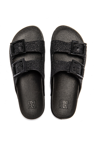 ZAXY Partner New Papuci de damă Silvery Black 35/42