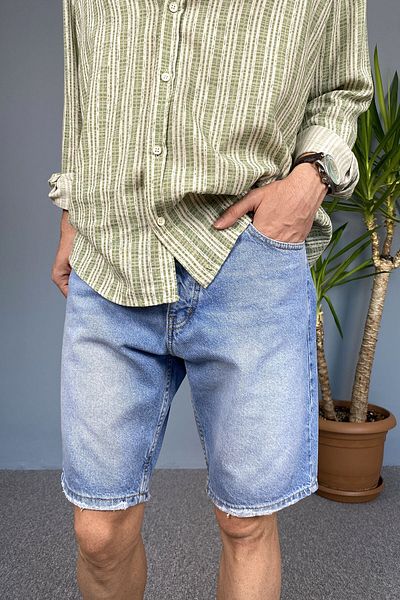 Alışveriş Sokağı Pantaloni scurți Boyfriend Stonewashed Denim