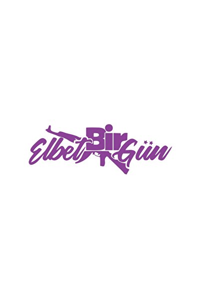 Reysa Tasarım ملصق سيارة Elbet One Day AK-47 مقاس 17 × 17 سم باللون الأرجواني