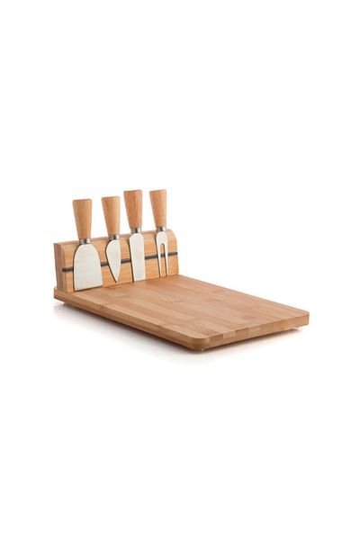Excellent Cheese serving board with knives set of 5 pieces