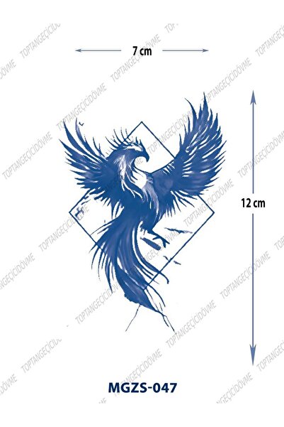 Attach MGZS-047 YARI KALICI ANKA KUŞU DESEN DÖVME-TATTO