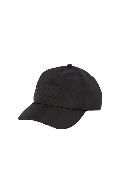 Calvin Klein Men Black 6 Panel Monologo Pat Cap