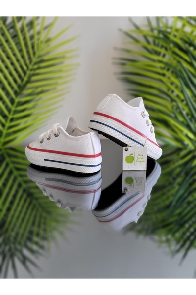 elma bebe Άνετη εφαρμογή για κορίτσια αγόρια Unisex Bebe Παιδικά κοντά με κορδόνια λινά αθλητικά παπούτσια από καμβά