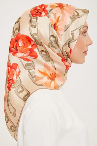 Armine Twill Silk Scarf 9034-09t
