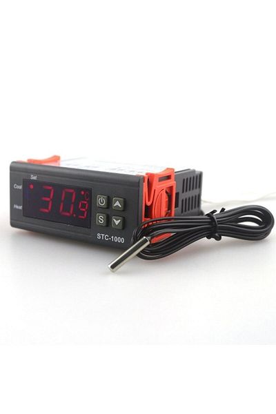 OEM Thermostat, 220V, 75x34.5 mm, Black