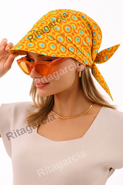 Ritagarcia Safari Tie-Up Bandana Visor with Shield