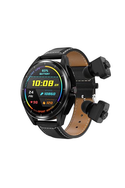 zeevos F26 Smartwatch With Built-in Bluetooth Headphones, Nfc, 4gb Internal Memory,