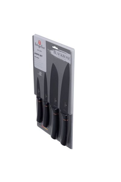 Berlinger Haus Black Rose Collection 4-piece non-stick knife set