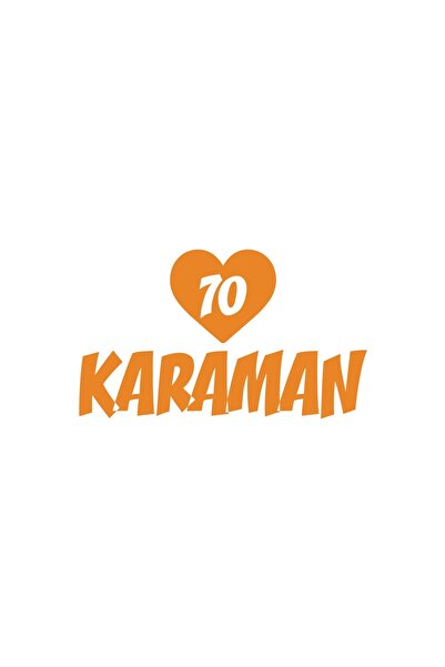 Reysa Tasarım ملصق سيارة كارمان 70 على شكل قلب مقاس 17x17 سم برتقالي