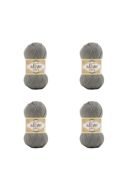 Alize 4 Pieces Diva - 87 - Mercerized Thin Thread Bikini Bustier Blouse Knitting Thread Knitting Crop Models