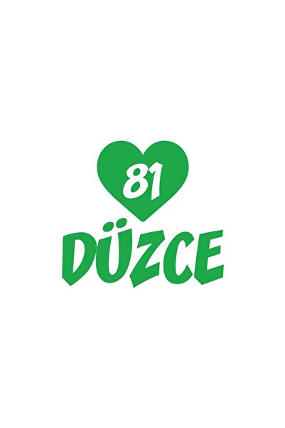 Reysa Tasarım ملصق سيارة على شكل قلب 81 مقاس 17x17 سم باللون الأخضر