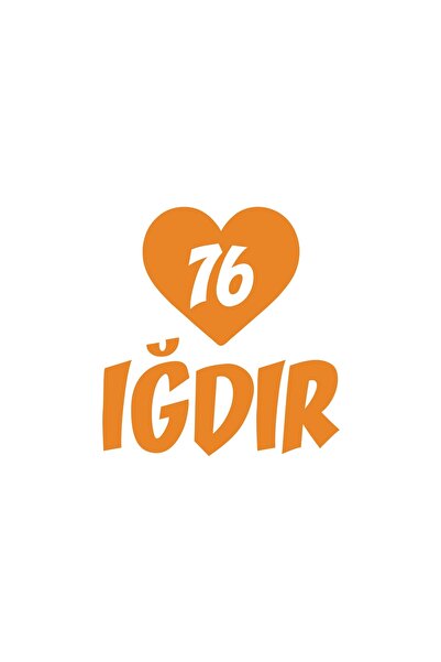 Reysa Tasarım ملصق سيارة على شكل قلب 76 إبرة مقاس 17 × 17 سم برتقالي