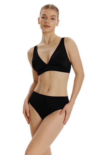 ZEKİ Zeki Siyah Yüksek Bel Bikini