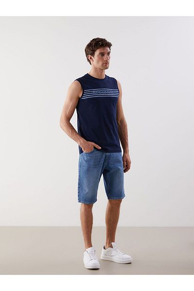 LC Waikiki LCWAIKIKI Classic Crew Neck Printed Men's Sleeveless T-Shirt