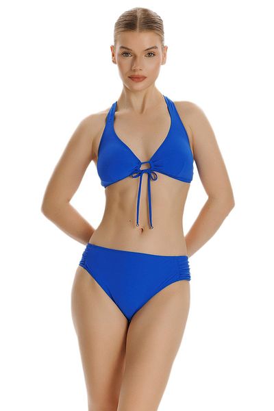 ZEKİ Partea de jos de bikini albastru Clever