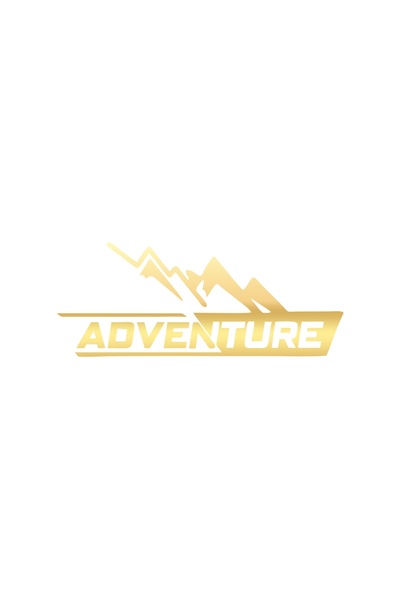 Reysa Tasarım Adventure 4x4 Araba Sticker 17x17 Cm Gold
