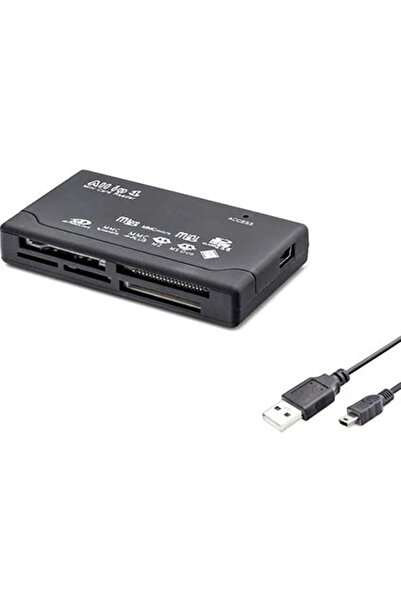Anunnaki Kart Okuyucu SD-MMC-MİcroSD-M2-XD-CF Kart Okuma USB 2.0 Taşınabilir ...