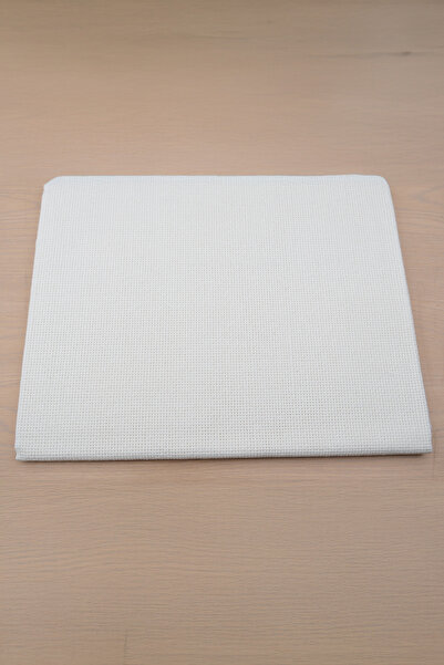 domino Embroidery Fabric Pink a Quality Cotton White