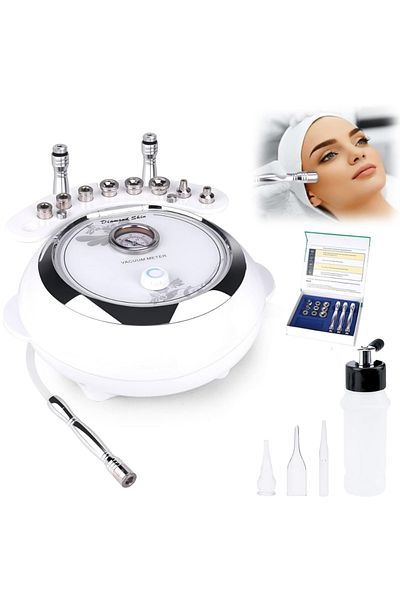 Velixo 3-in-1 Microdermabrasion Machine: Cleansing, Exfoliation,Rejuvenation,Blackheads,Acne,Vacuum,Sprayer
