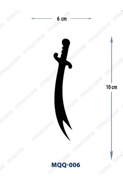 Attach MQQ-006 ZÜLFİKAR KILICI DESEN GEÇİCİ DÖVME-TATTO