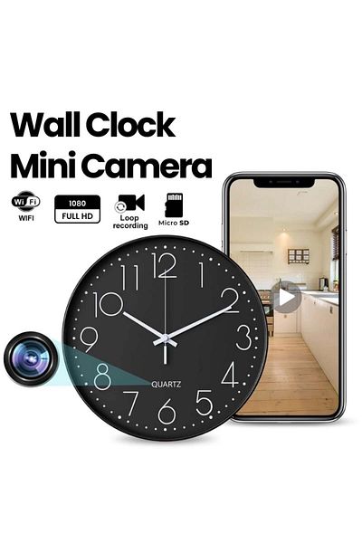 iUni Mini Camera Watch iUni W31, Wi-Fi, Full HD, 32GB, Live View on Phone, Black