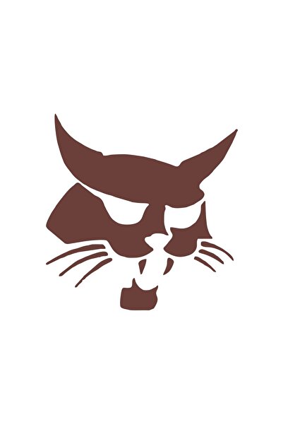 Reysa Tasarım ملصق سيارة ساموراي كات مقاس 17x17 سم بني