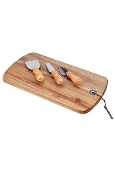 Excellent Cheese serving board with knives set of 4