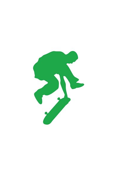 Reysa Tasarım Skateboard Car Sticker 17X17 cm Green