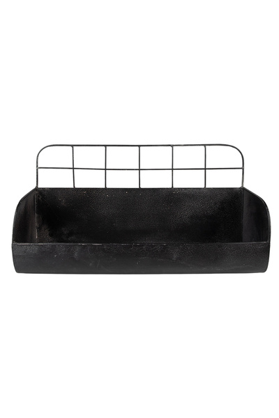 Clayre & Eef Etajera fier negru 38x14x20 cm