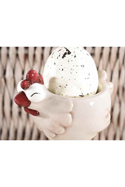 Decorer Set of 2 Easter egg holders 7.5x5.5x9 cm