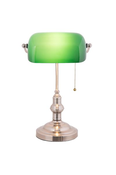 Clayre & Eef Desk Lamp Green Elegance Ø 27*40 cm, E27, 60W, Yankee Land