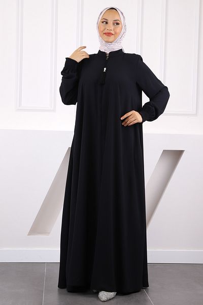 İmajButik Μπλε μανίκι ελαστικό φερμουάρ