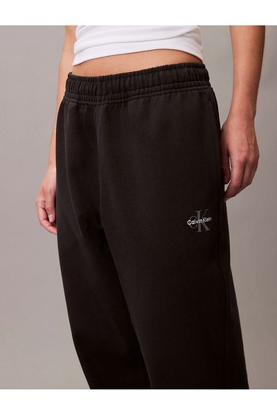 Calvin Klein Women Black Monologo French Jogger