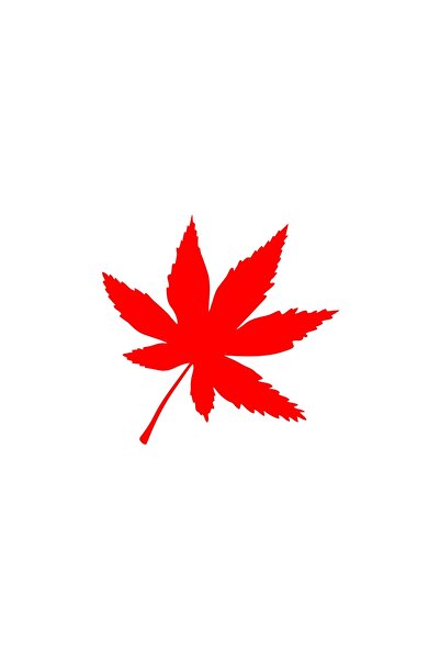 Reysa Tasarım ملصق سيارة 6 أوراق مقاس 17×17 سم باللون الأحمر