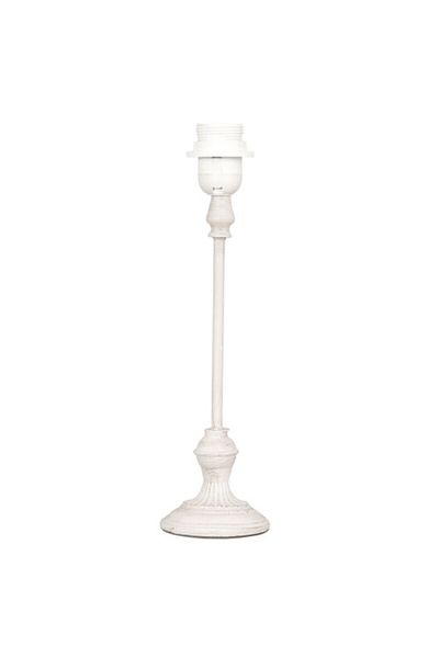 Clayre & Eef Base lamp wood white antique 9x33 cm