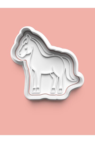 AKTASTORE قالب بسكويت على شكل حصان وقالب عجينة السكر 0583-30