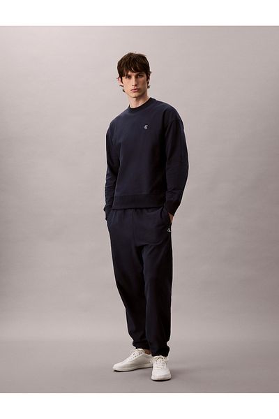 Calvin Klein Men Dark Sapphire Premium Terry Monogram Jogger