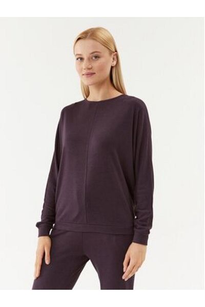 Triumph Tricou de pijama pentru femei 10216538 COZY COMFORT TOP 01 Bleumarin