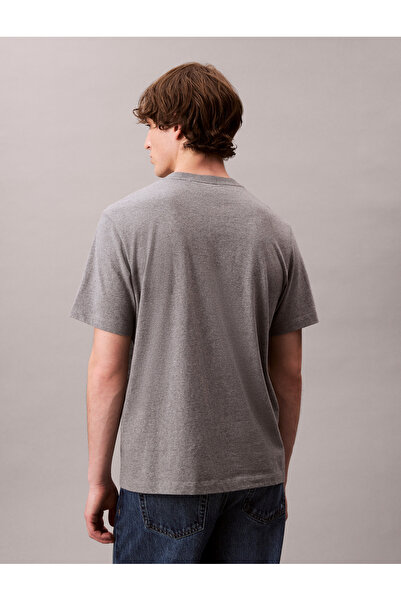 Calvin Klein Calvin Klein Men Medium Grey Heather Monogram Short Sleeve T-Shirt