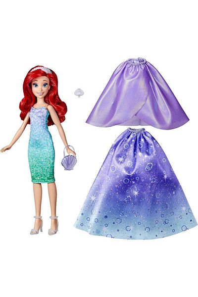 Hasbro Disney Princesses Life Fashion Doll, Ariel, 10 Outfit Combinations