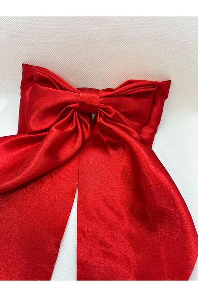 Çınar Aksesuar Large Size Satin Bow Buckle Hair Accessory