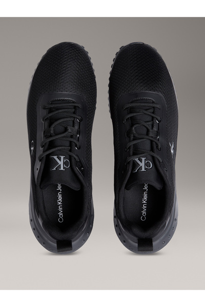 Calvin Klein Men Triple Black Eva Runner Mix Mesh Low Top Sneakers