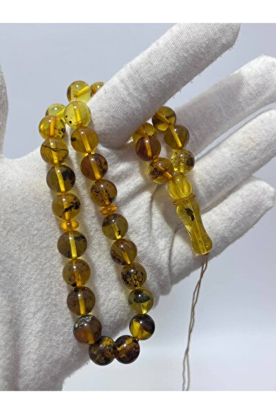 Hasyılmaz سبحة من العقيق الطبيعي من حجر الياقوت الطبيعي 33 قطعة 20,30 جرام