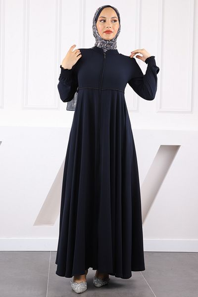 İmajButik Μπλέ μανίκι Gipeli με φερμουάρ Ferace
