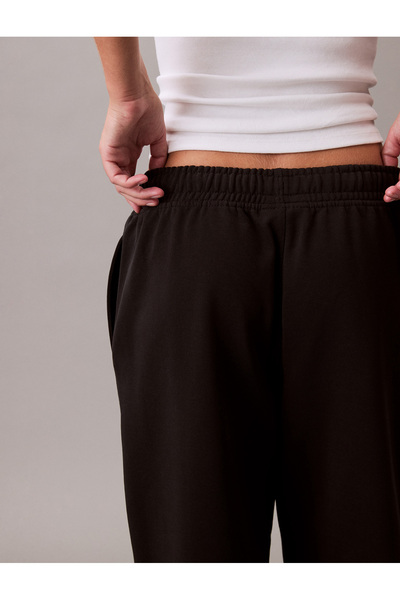 Calvin Klein Women Black Monologo French Jogger