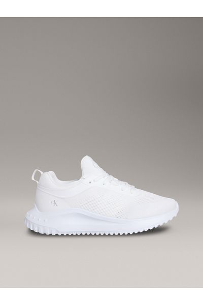 Calvin Klein Women Triple Bright White Eva Runner Sock Mg Low Top Sneakers