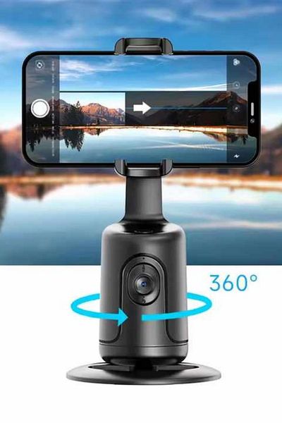 clickzu Trepied cu detectare și urmărire automată a feței, rotație la 360°, fără aplicație