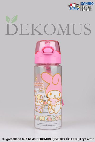MY MELODY New Season Licensed 500 ml Flask with Dekomus "Wet Wipes Gift"